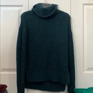 Dark green cowl neck sweater
